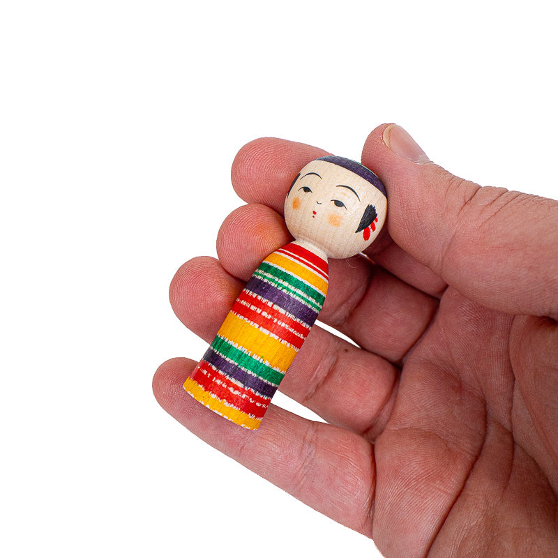 Japanse Kokeshi Pop - Yajiro Tsukuritsuke - 6 cm