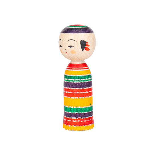 Japanse Kokeshi Pop - Yajiro Tsukuritsuke - 6 cm