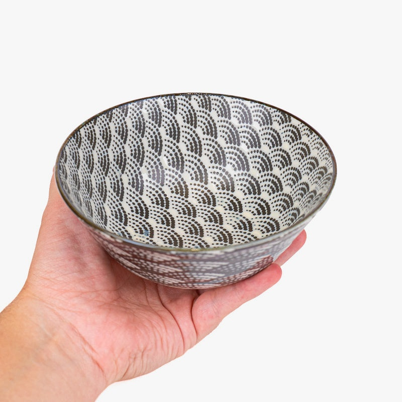 Japanse Kom – Seikaiha Motief