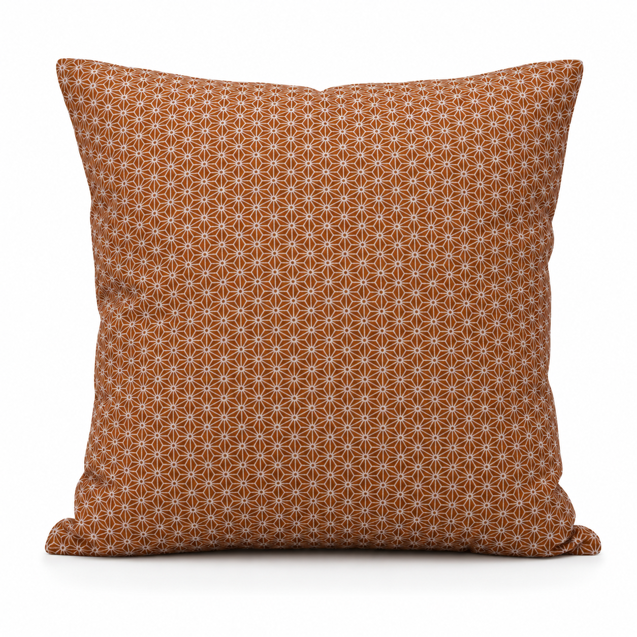 Japanse Kussenhoes - Asanoha Oranje 50x50 cm