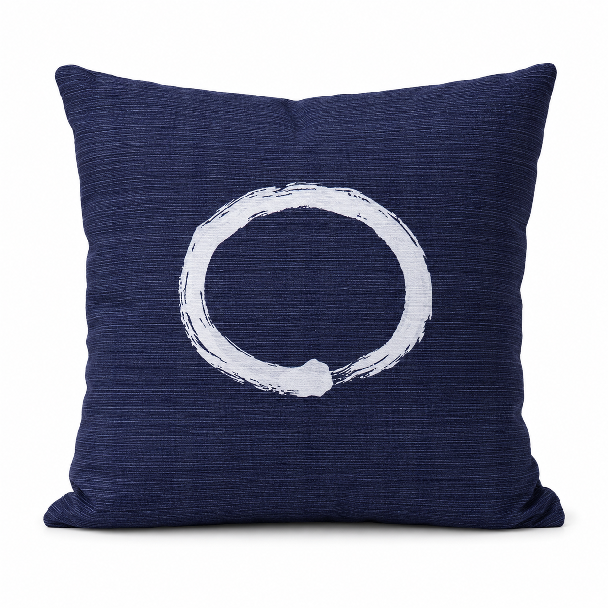 Japanse Kussenhoes - Ensō Blauw 50x50 cm