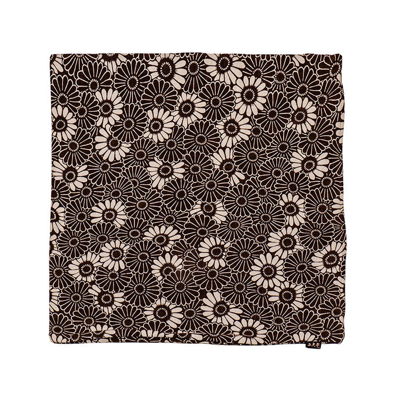 Japanse Kussenhoes - Kikuzukushi Bruin 45x45 cm