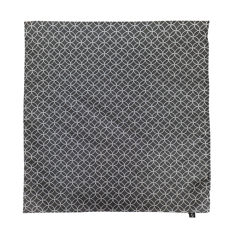 Japanse Kussenhoes Motief Shippo Grijs - 50x50 cm
