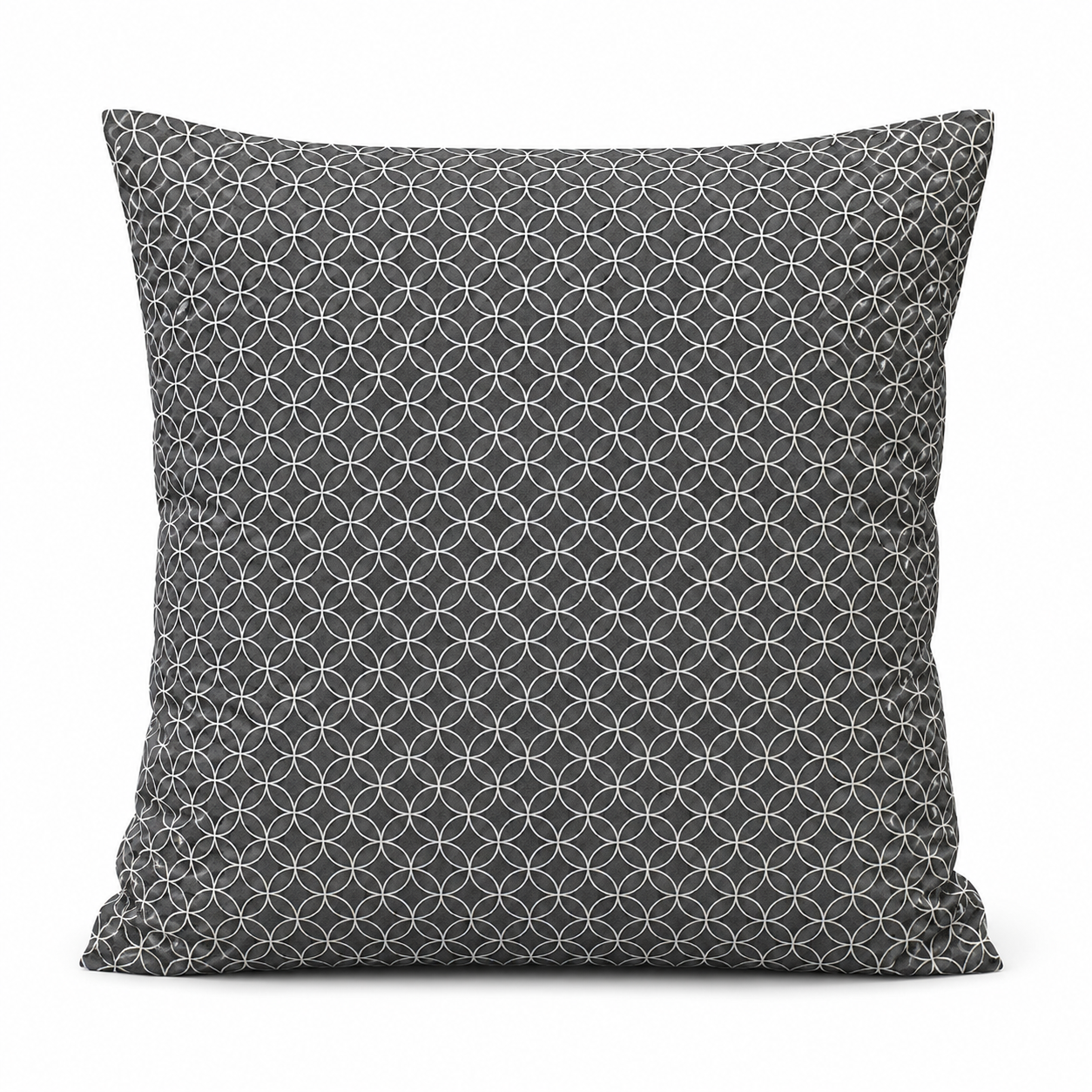 Japanse Kussenhoes Motief Shippo Grijs - 50x50 cm
