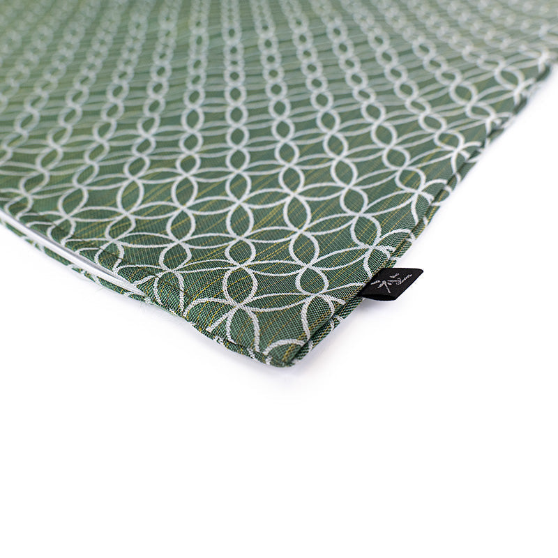 Japanse Kussenhoes Motief Shippo Groen - 50x50 cm