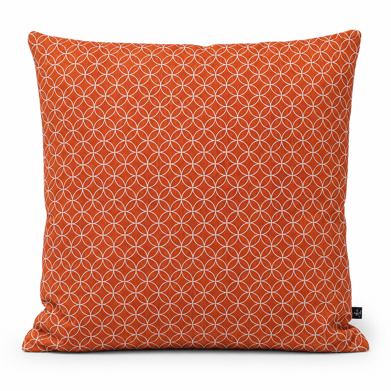 Japanse Kussenhoes Motief Shippo Oranje - 50x50 cm