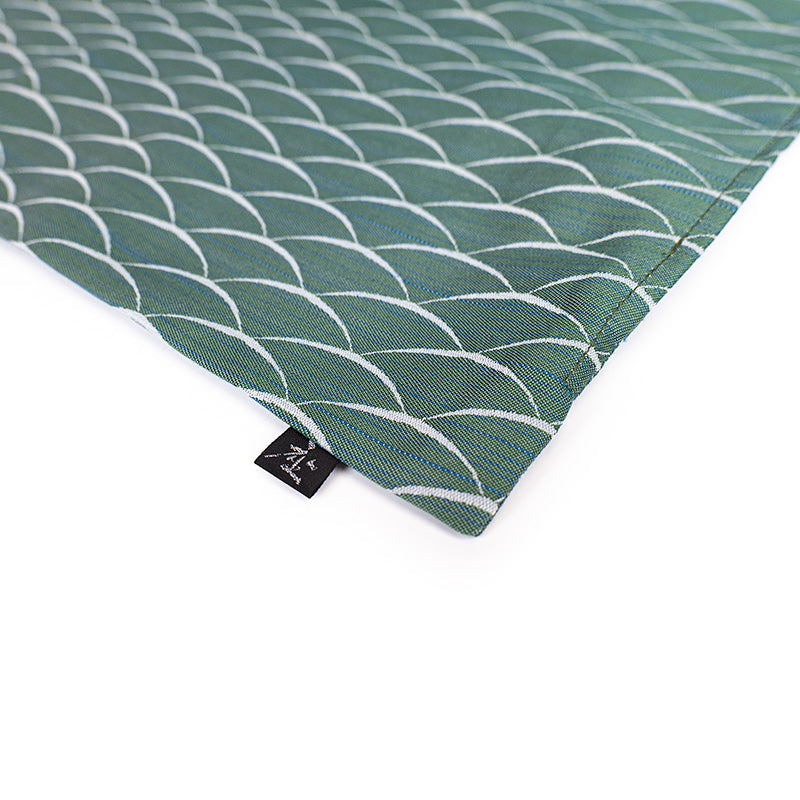 Japanse Kussenhoes Tsumugi Stof Groen - 50x50 cm