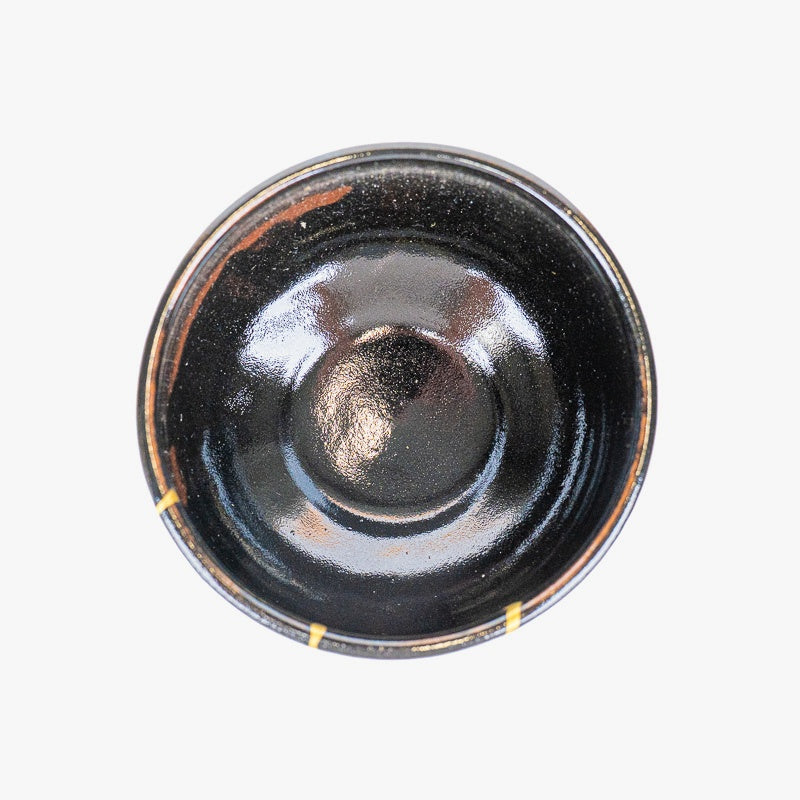 Japanse Matcha Kom – Zwart Kintsugi