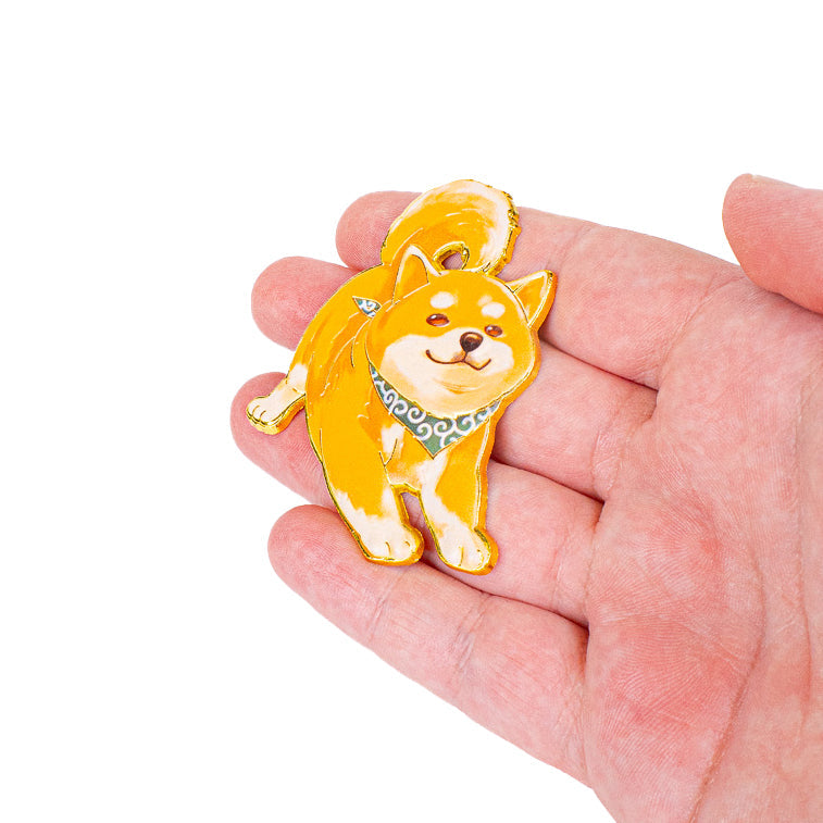 Japanse Metalen Magneet – Schattige Shiba Inu
