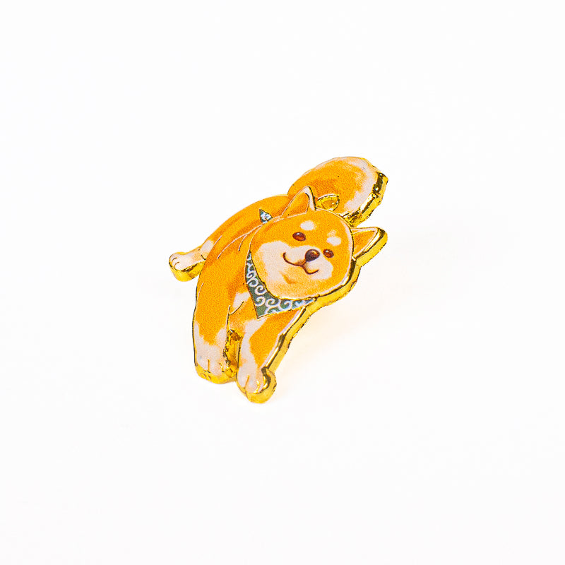 Japanse Metalen Pin – Schattige Shiba Inu