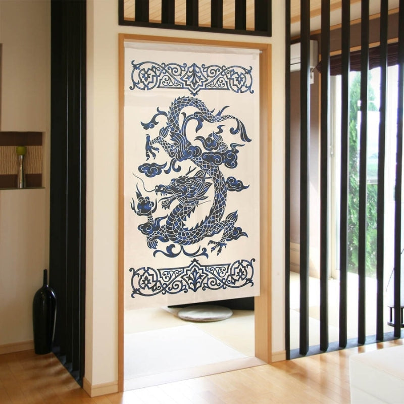 Japanse Noren - Draak 85 x 150 cm