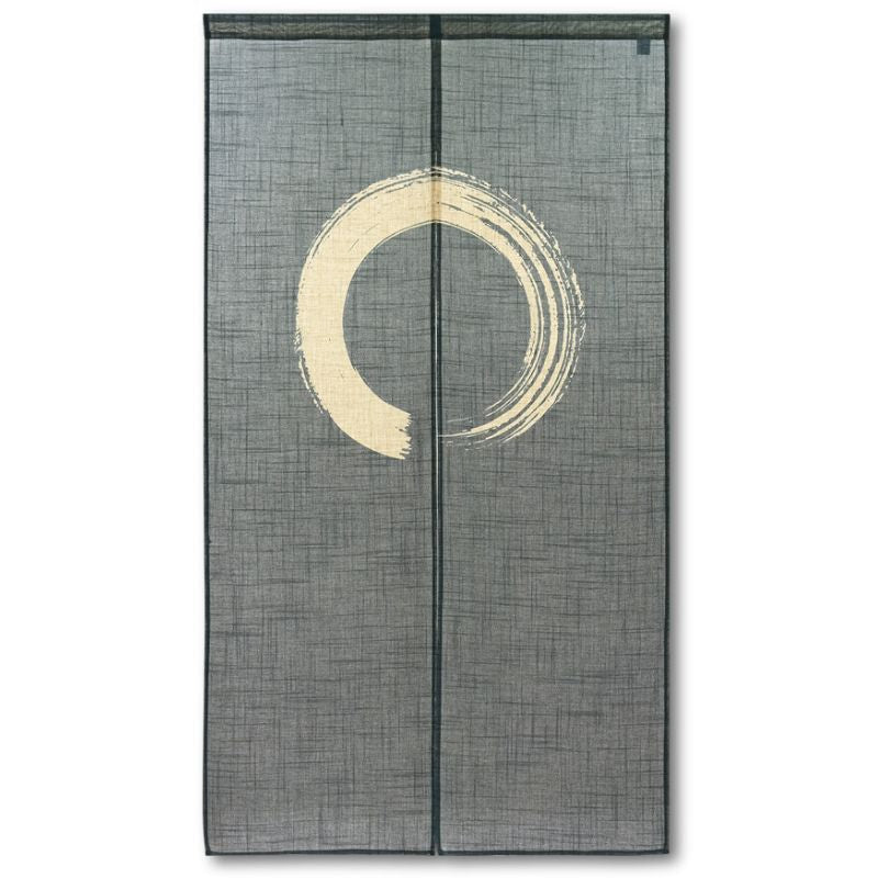 Japanse Noren Gordijn - Enso Blauw 85 x 150 cm