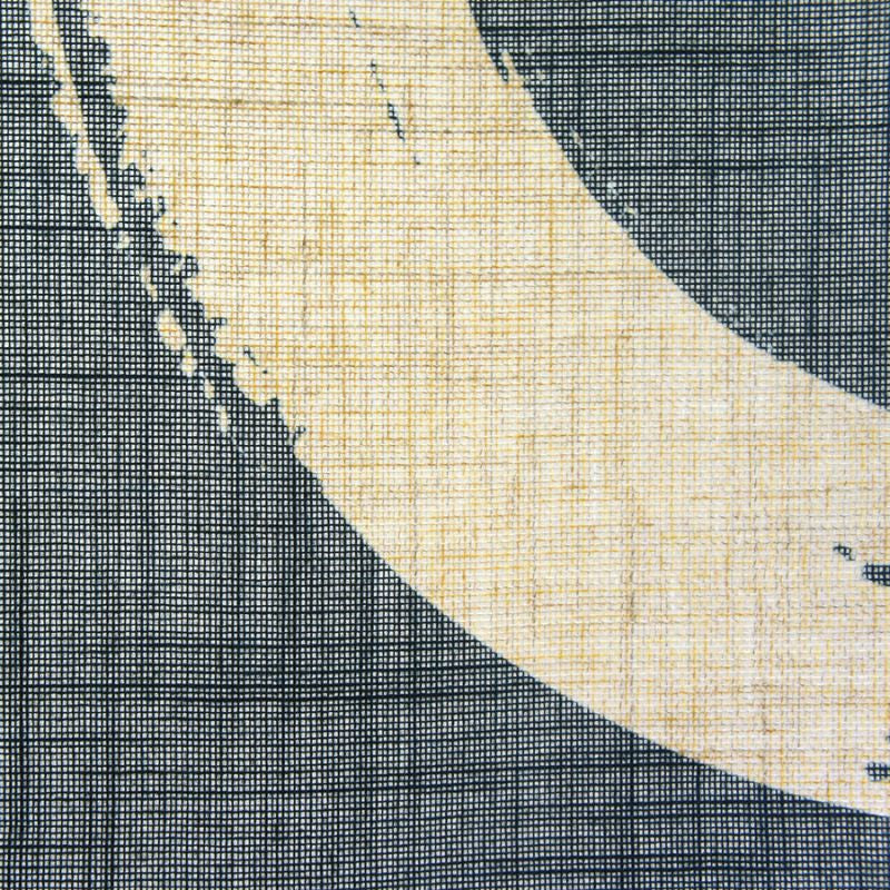Japanse Noren Gordijn - Enso Blauw 85 x 150 cm