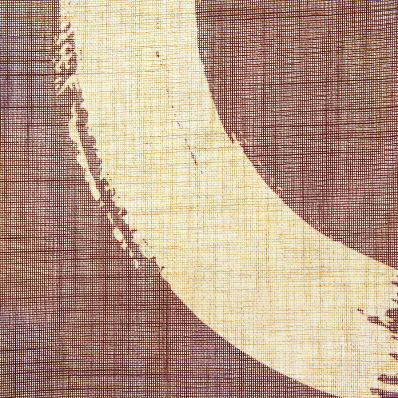 Japanse Noren Gordijn - Enso Bruin 85 x 150 cm