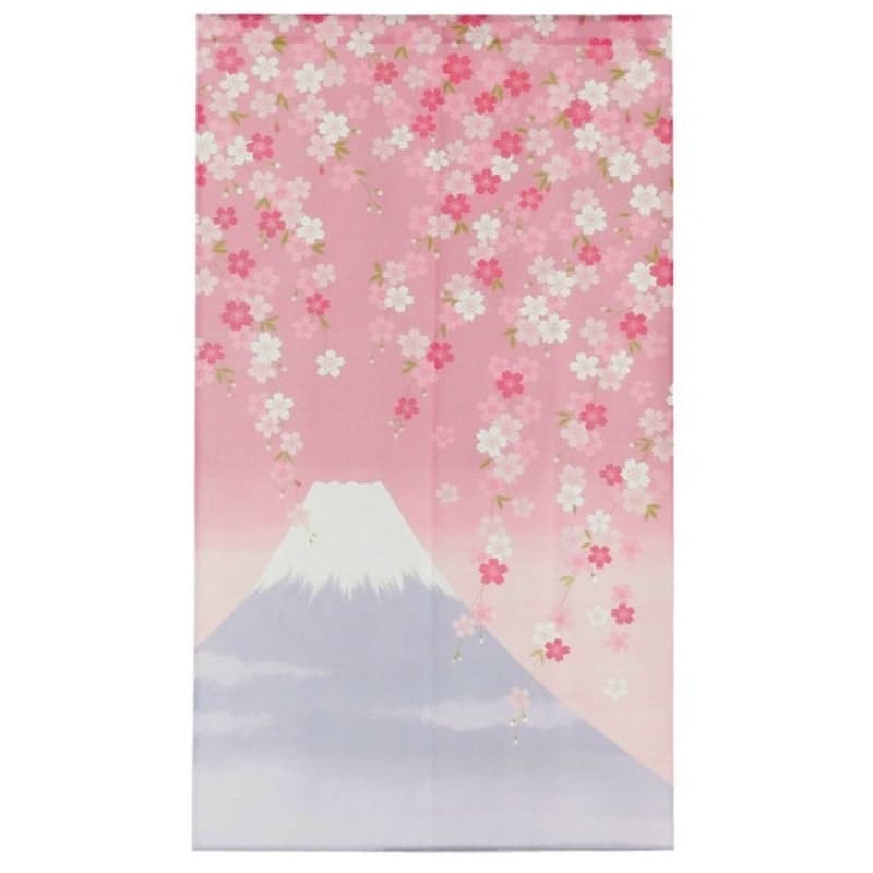 Japanse Noren Gordijn - Fuji Sakura 85 x 150 cm