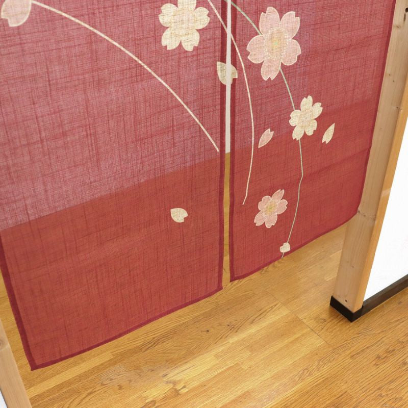Japanse Noren Gordijn - Sakura Bloem 85 x 150 cm