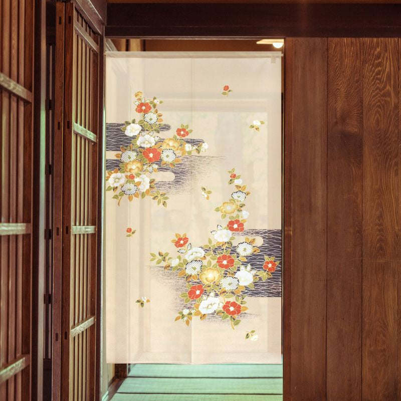 Japanse Noren Gordijn - Tsubaki 85 x 150 cm