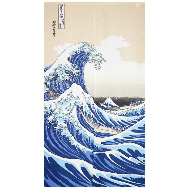 Japanse Noren - The Great Wave 85 x 150 cm