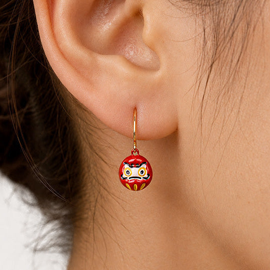Japanse Oorbellen - Kleine Daruma