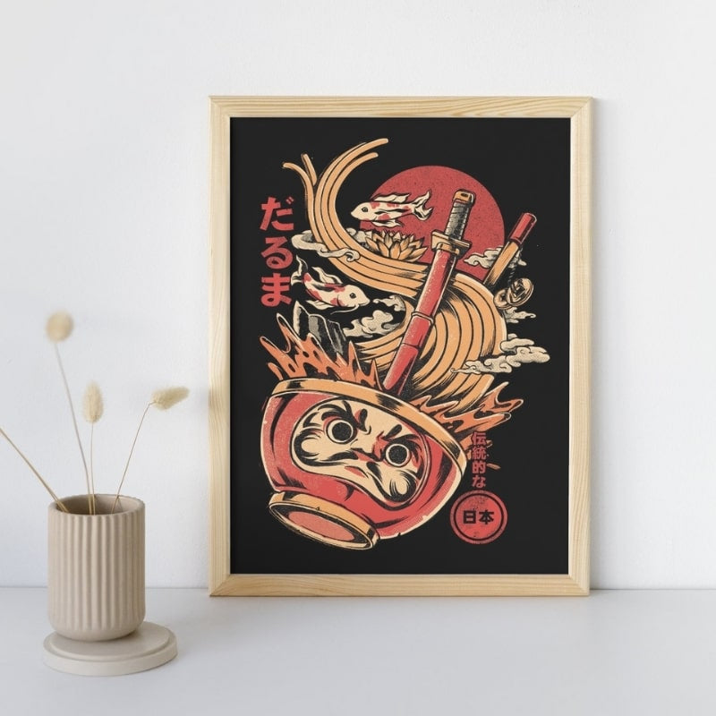Japanse Poster - Daruma Ramen A3