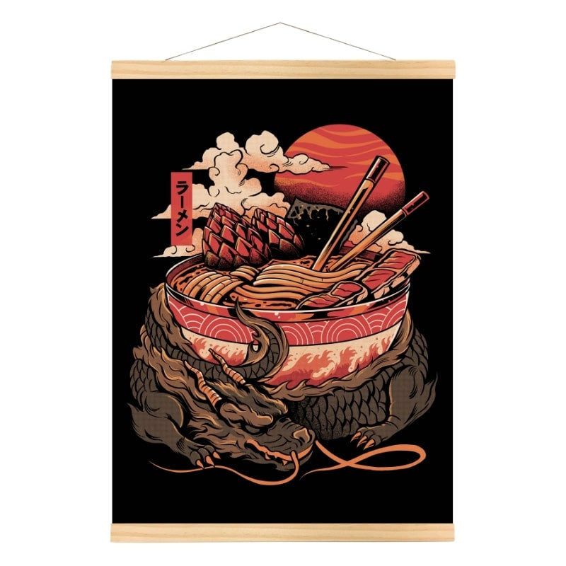 Japanse Poster - Draak Ramen A3