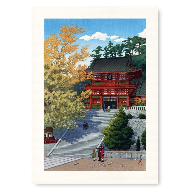 Japanse Poster - Kamakura Heiligdom A3