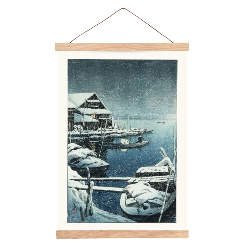 Japanse Poster - Sneeuw Bij Mukojima A3