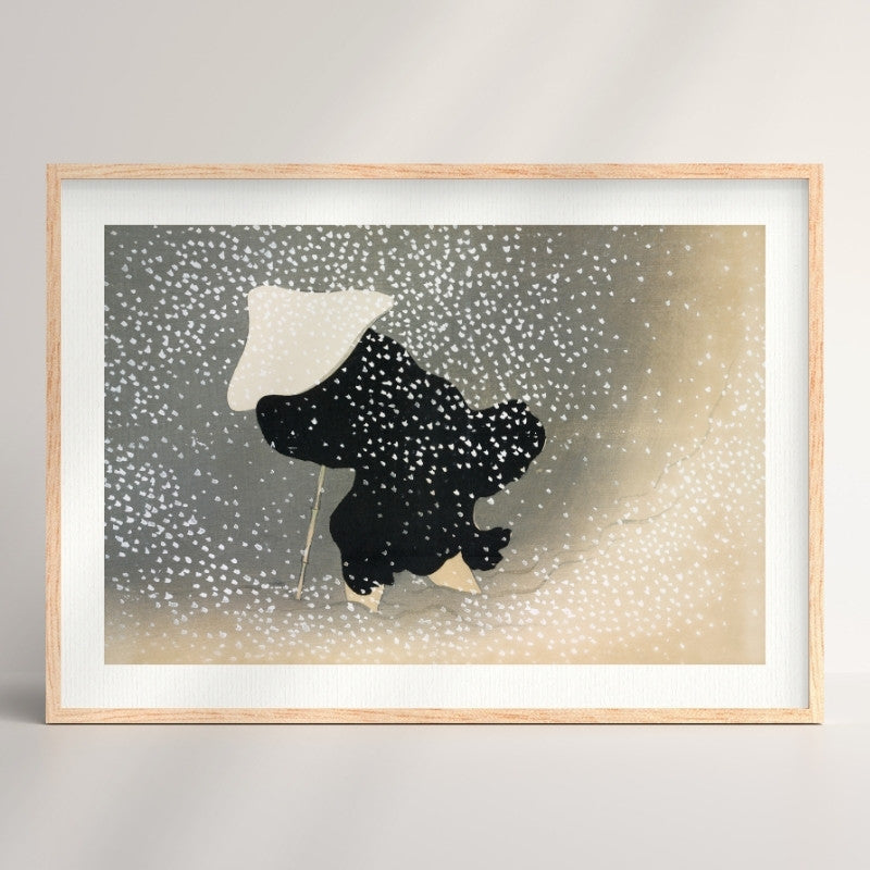 Japanse Poster - Sneeuwstorm A3