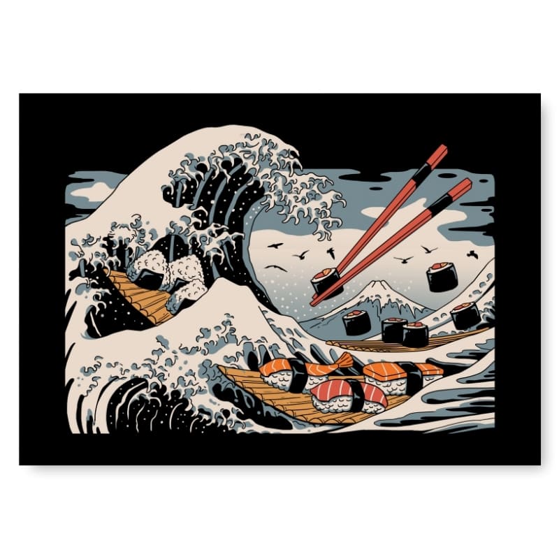 Japanse Poster - Sushi Kanagawa A3