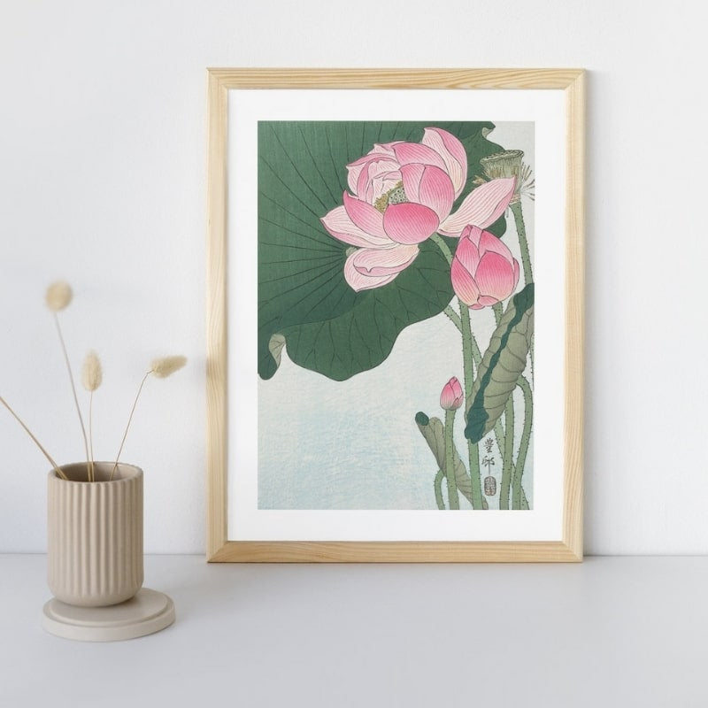 Japanse Prent - Lotus Bloem A3