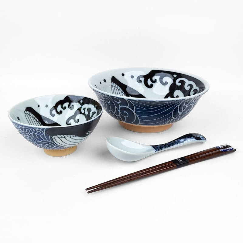 Japanse Rijstkom – Walvis & Golven