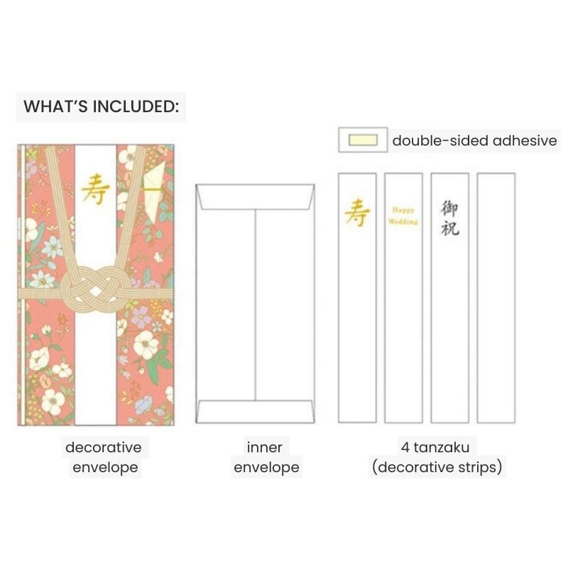 Japanse Shugi-Bukuro Envelop – Rood & Goud