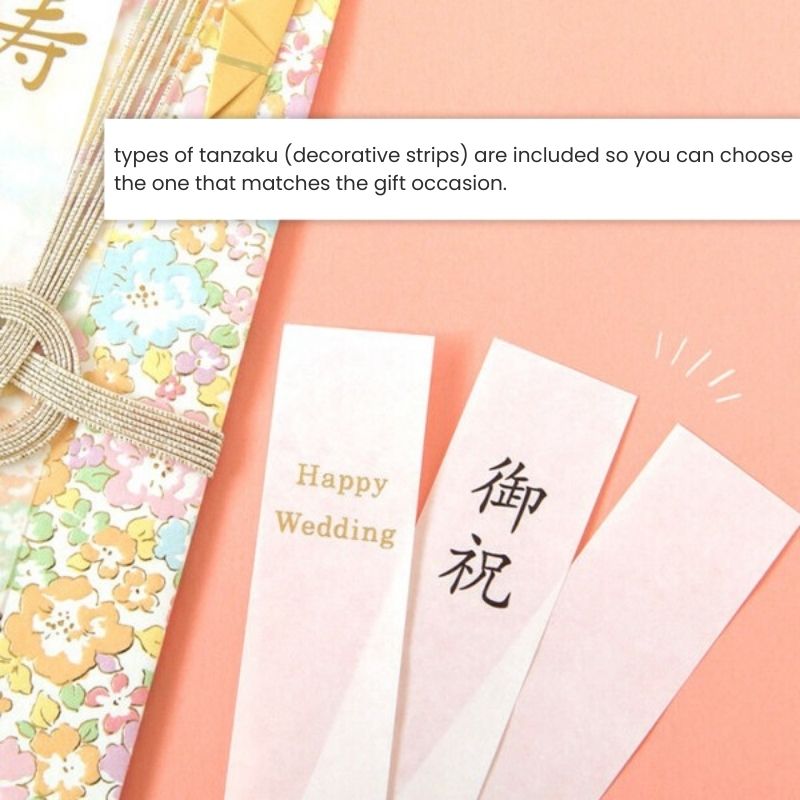Japanse Shugi-Bukuro Envelop – Roze Bloemen
