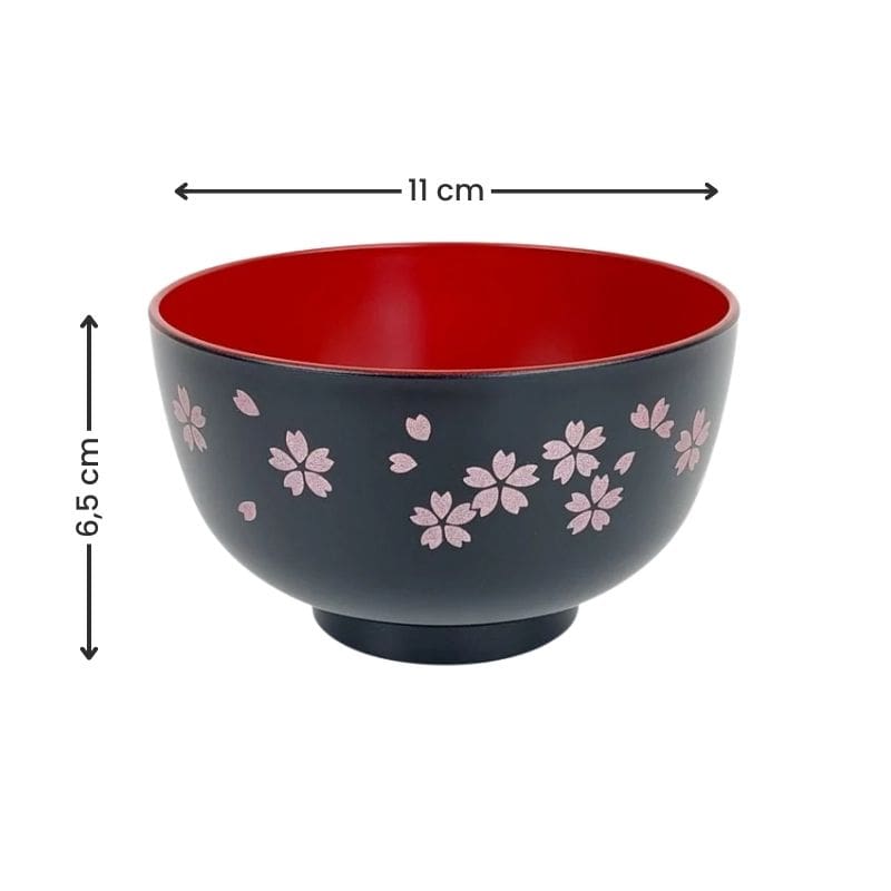 Japanse Soepkom - Black Sakura