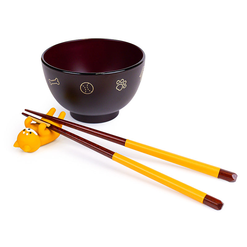 Japanse Soepkom & Eetstokjeshouder - Shiba Inu