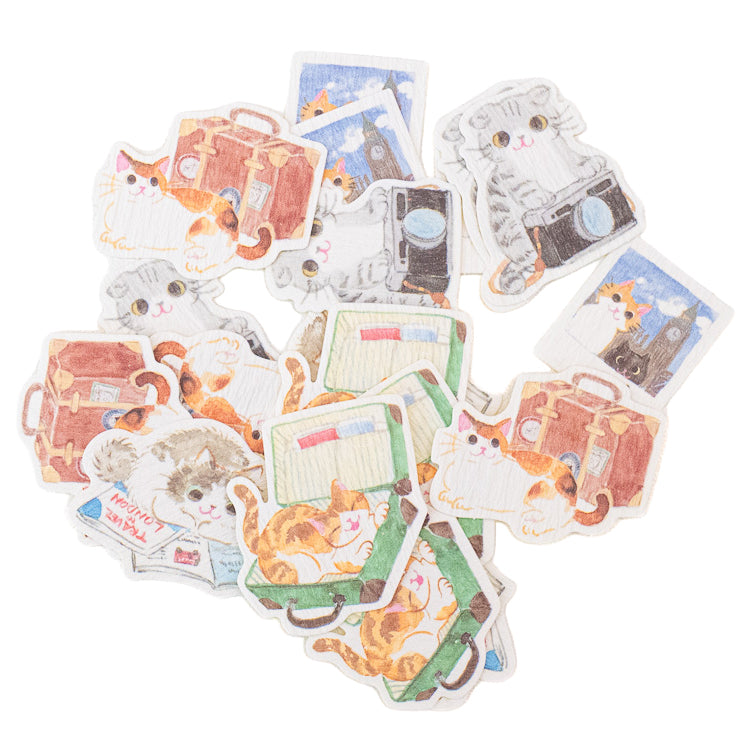 Japanse Stickers - Reizende Katten