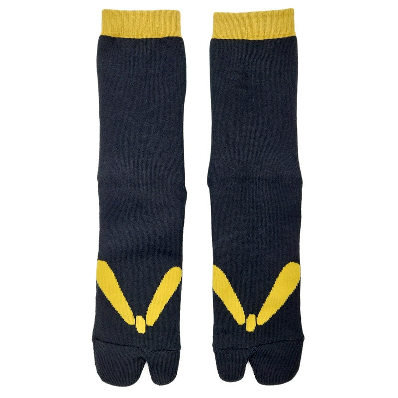 Japanse Teenslipper Sokken - Zwart EU 37-42