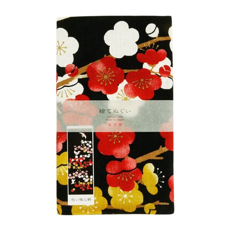 Japanse Tenugui - Ume tot Tsuru