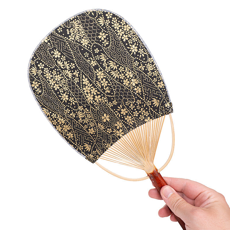 Japanse Uchiwa Waaier - Washi Goud