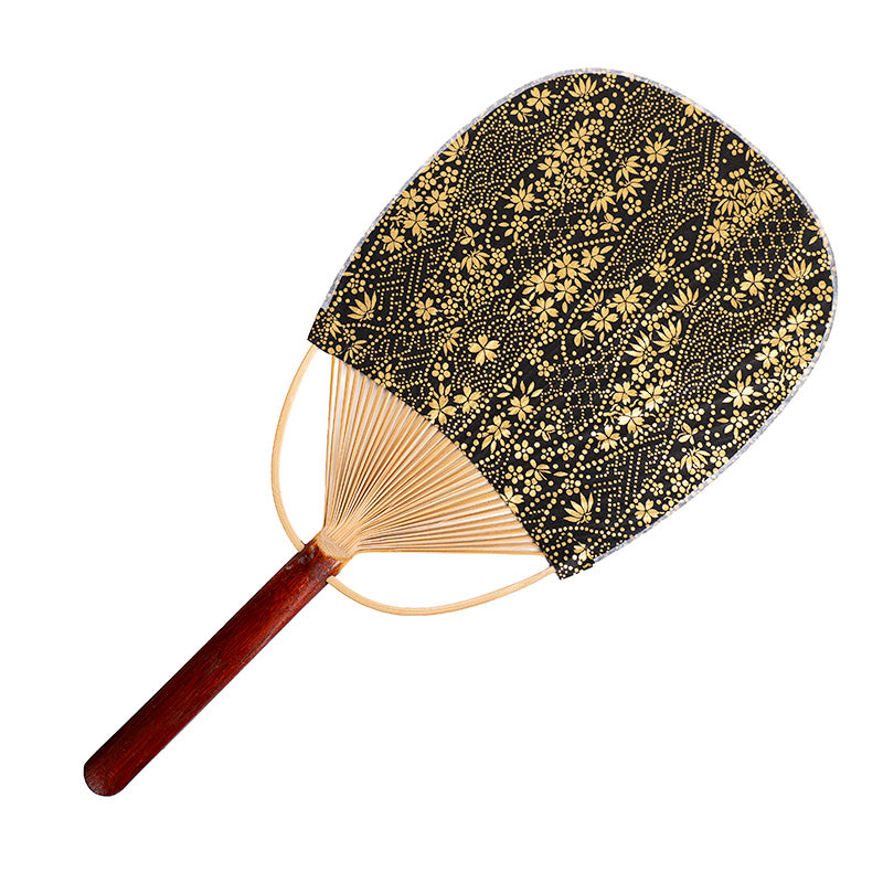 Japanse Uchiwa Waaier - Washi Goud