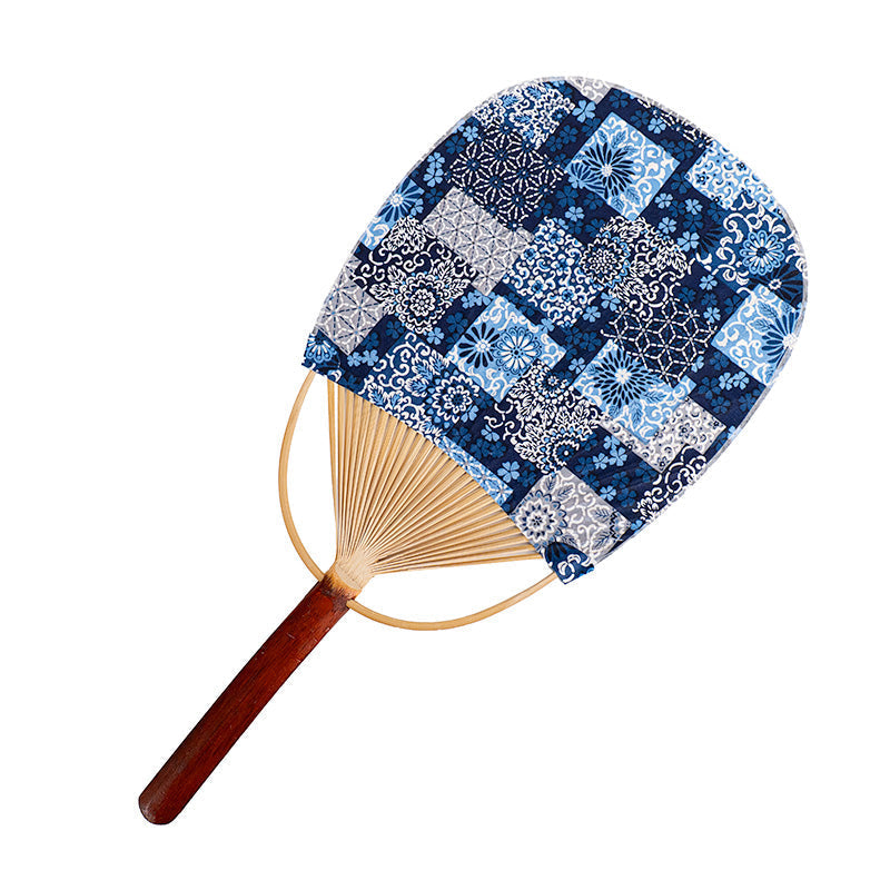 Japanse Uchiwa Waaier - Washi Indigo