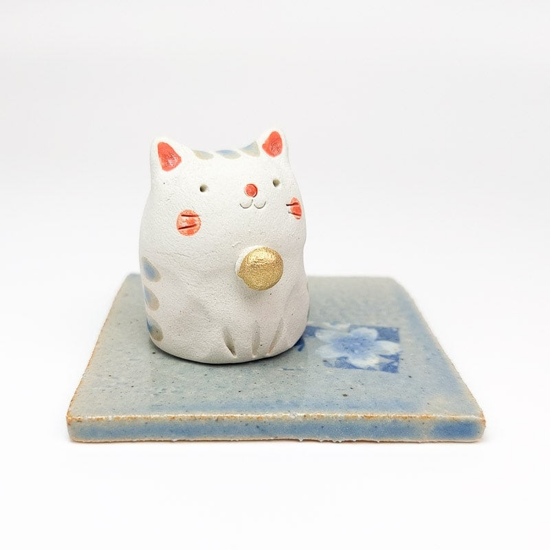 Japanse Wierookhouder - Kat
