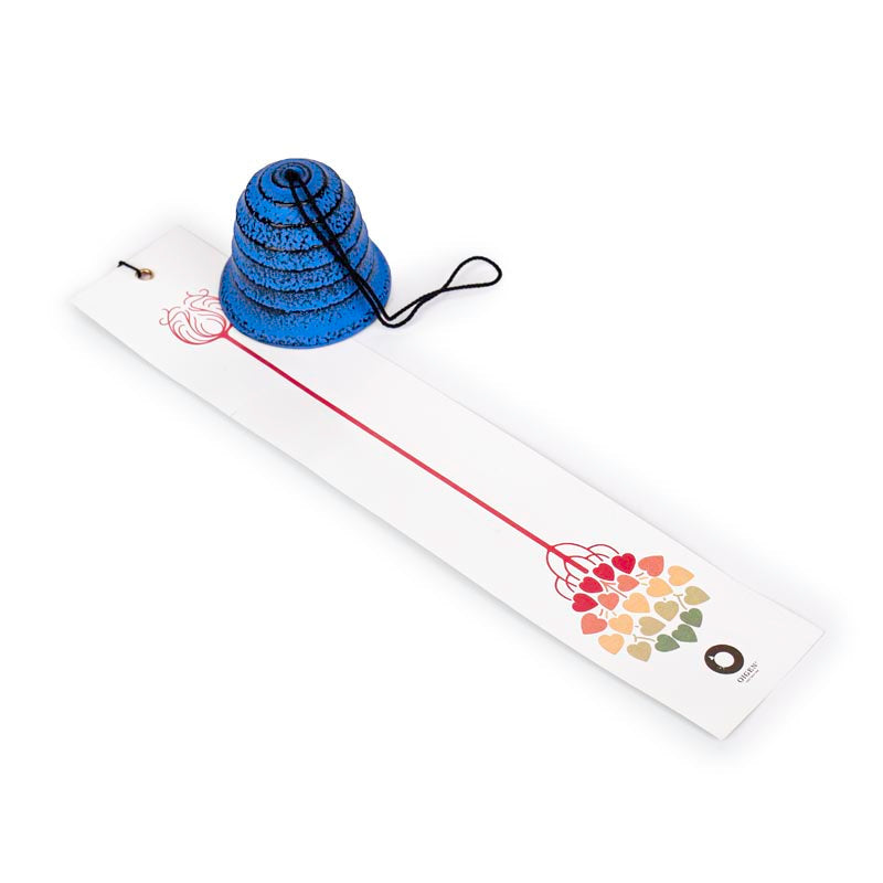 Japanse Windgong Fūrin – Hamon Gietijzer Blauw