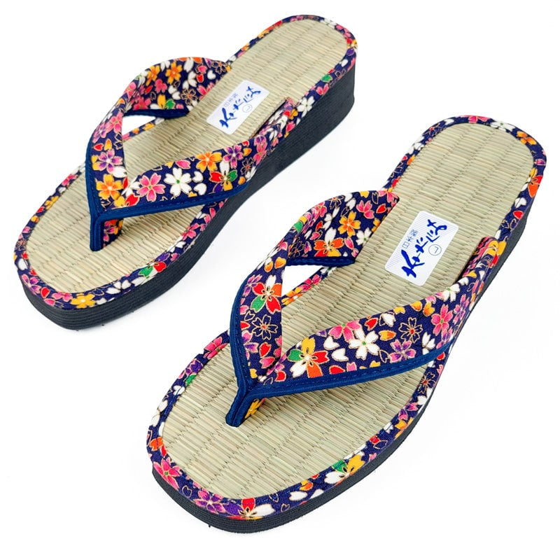 Japanse Zori Slippers - Sakura Blauw EU 35 - 37