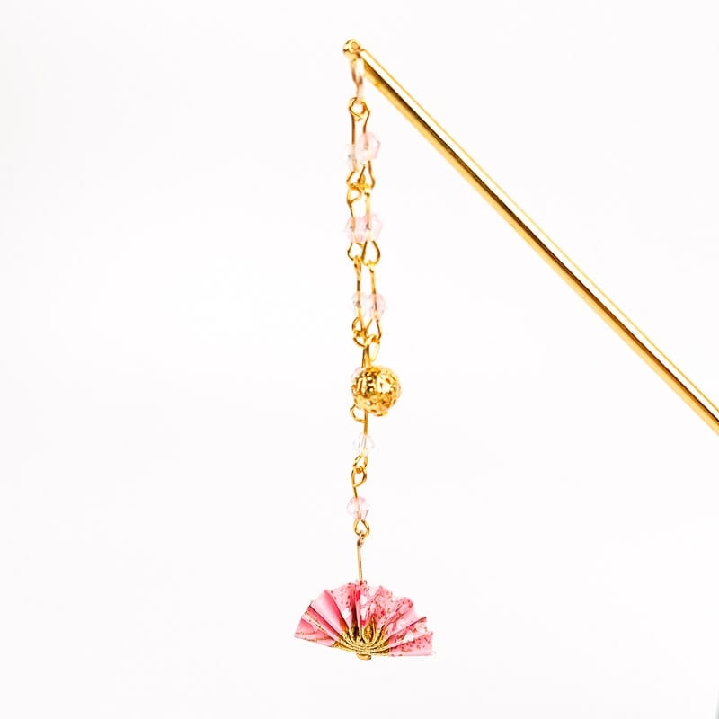 Kanzashi Roze Waaier