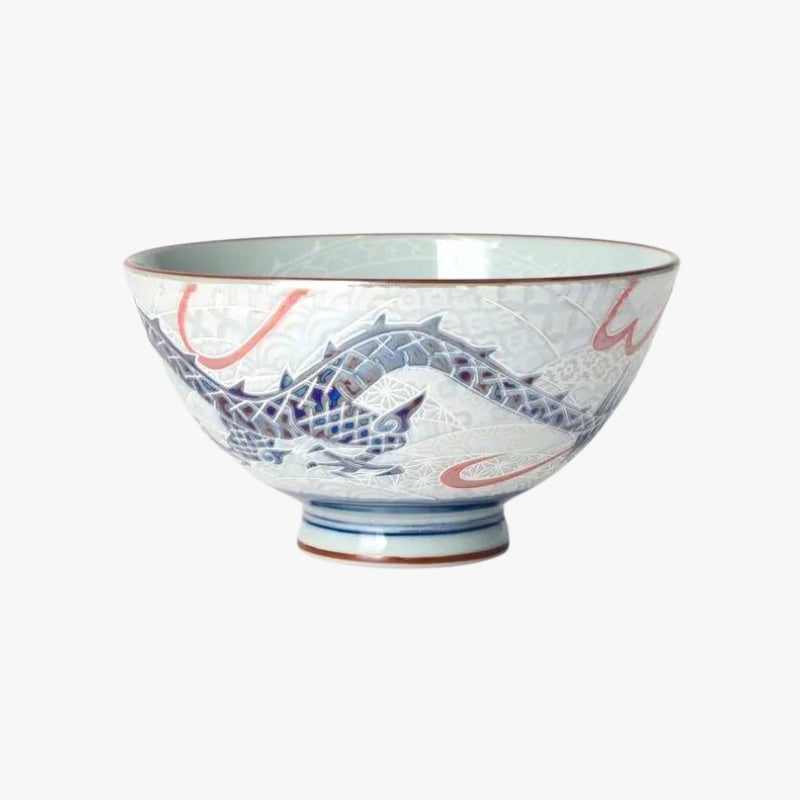 Keramieken Kom - Japanse Draak