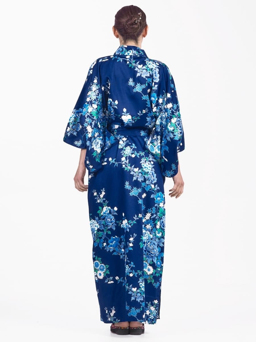 Kimono Dames – Blauw Hana One size