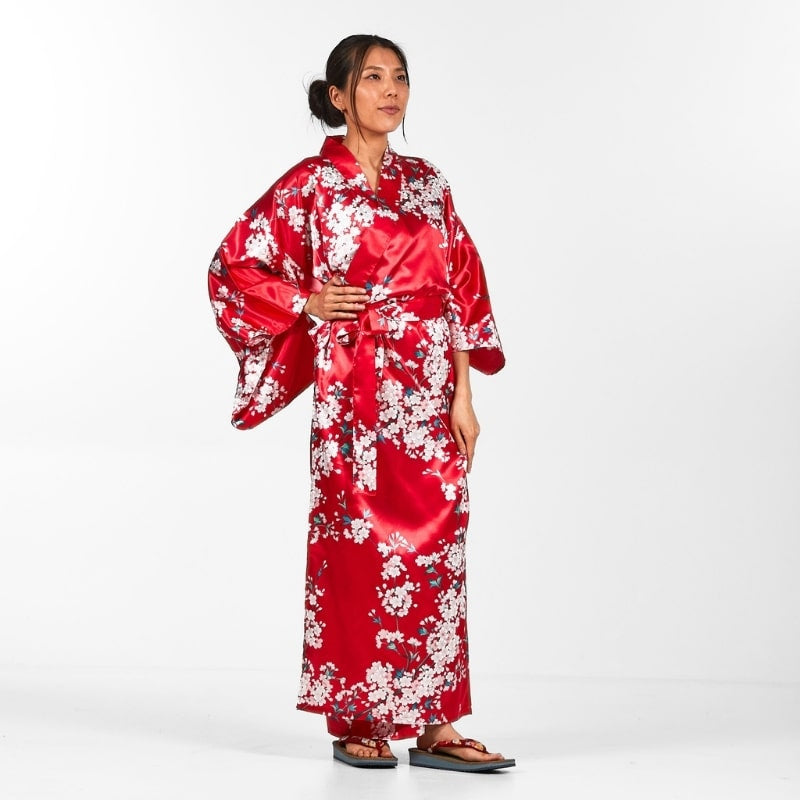 Kersenbloesem Japanse Kimono voor dames - Een maat