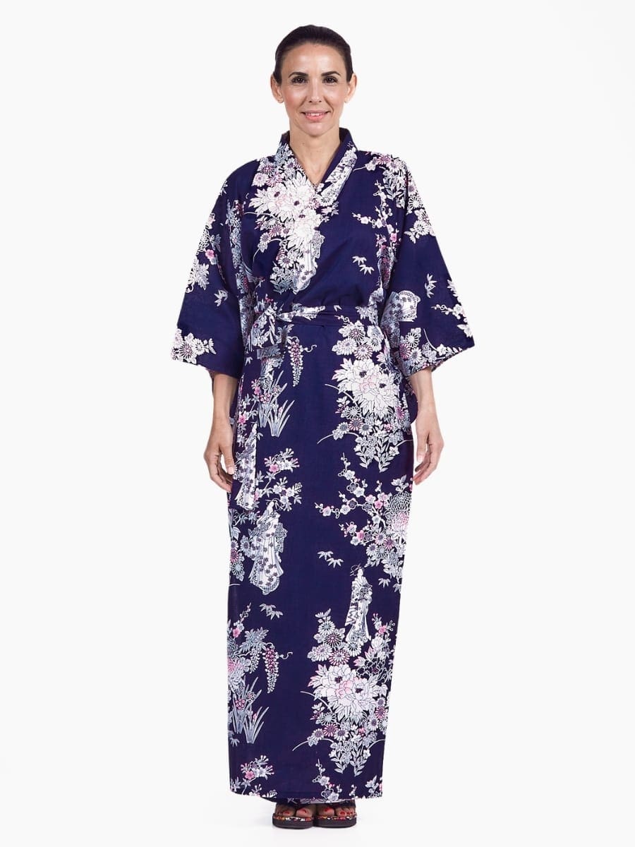 Kimono Yukata Dames – Pioen & Geisha S
