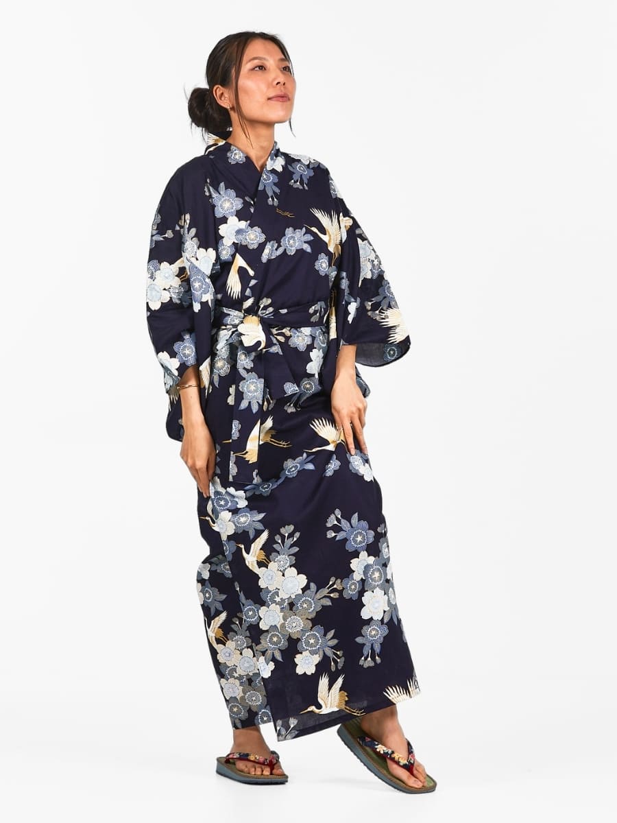 Kimono Yukata Dames - Sakura to Tsuru